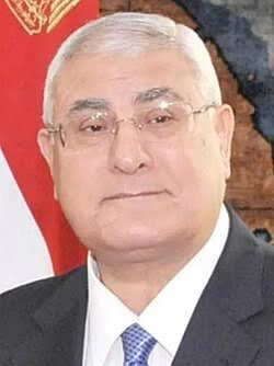 Official photograph of Adly Mansour, Interim President of Egypt and Chief Justice of the Supreme Constitutional Court, 2013