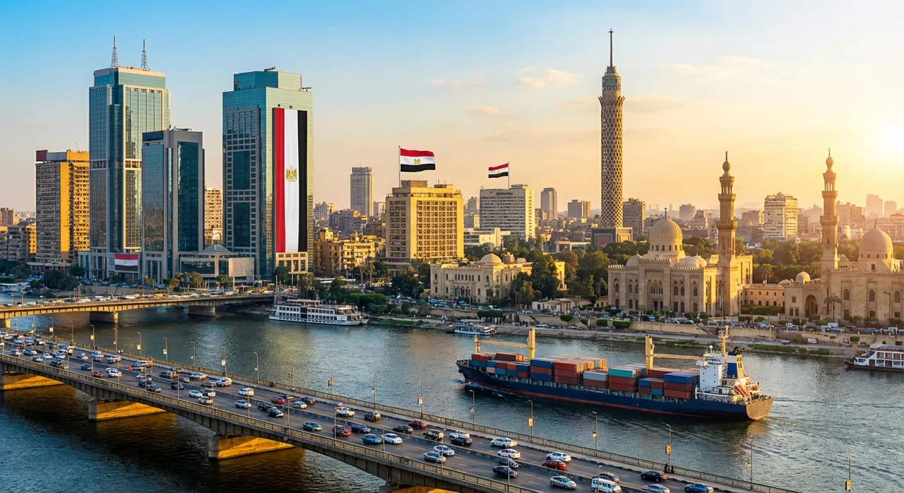 Horizonte de El Cairo Contemporáneo